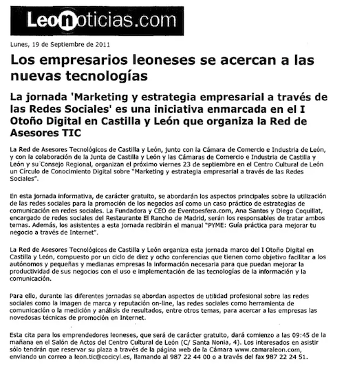 ana santos cámara comercio León