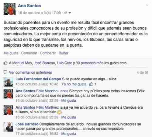 hablar en público Facebook