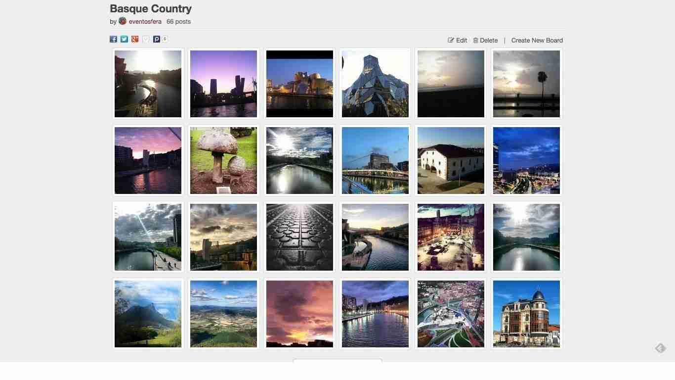 tablero de Instagram Basque Country